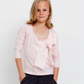 Alex & Ant Silk Bow Tee Pink*